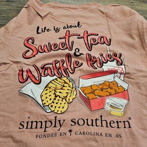 Simply Southern Sweet Tea & Waffle Fries Long Sleeve T-shirt